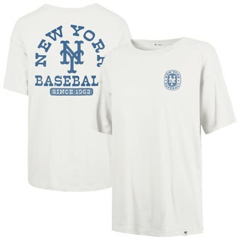 Women's '47 Natural New York Mets Back Canyon Sadie T-Shirt