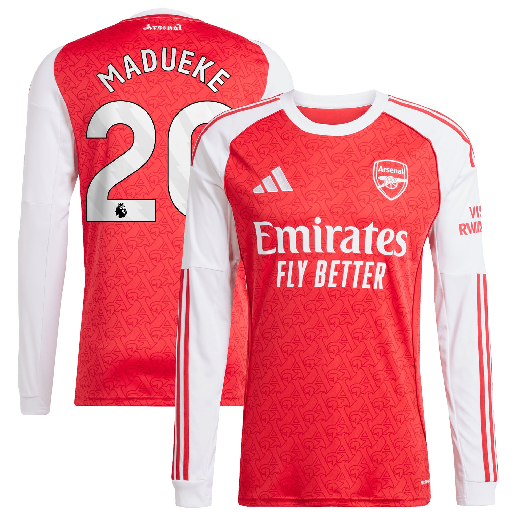 Maillot Domicile manches longues Arsenal adidas 2025-27 avec flocage Madueke 20