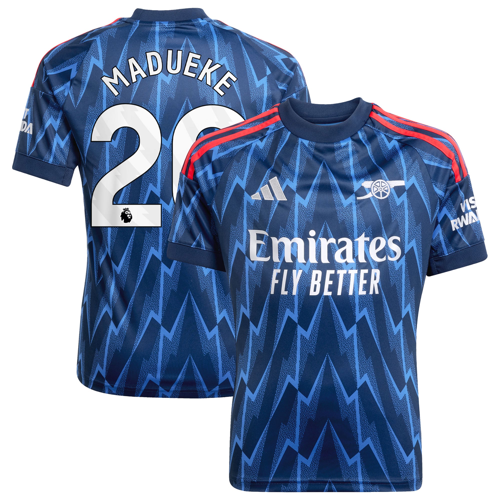 Maillot Extérieur Arsenal adidas 2025-26 - Enfant avec flocage Madueke 20