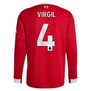 Maillot Liverpool adidas Domicile 25/26 - Manches longues avec flocage Virgil 4, vue 4