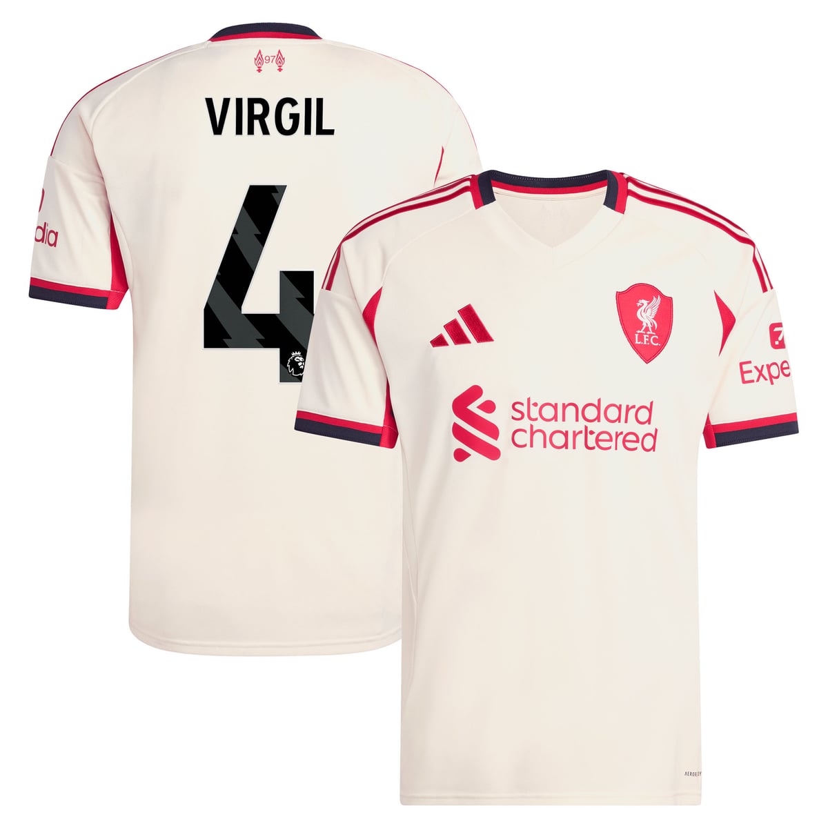 Maillot adidas Liverpool Extérieur 25/26 avec flocage Virgil 4