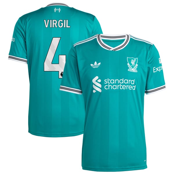 Maillot adidas Liverpool Troisième 25/26 avec flocage Virgil 4