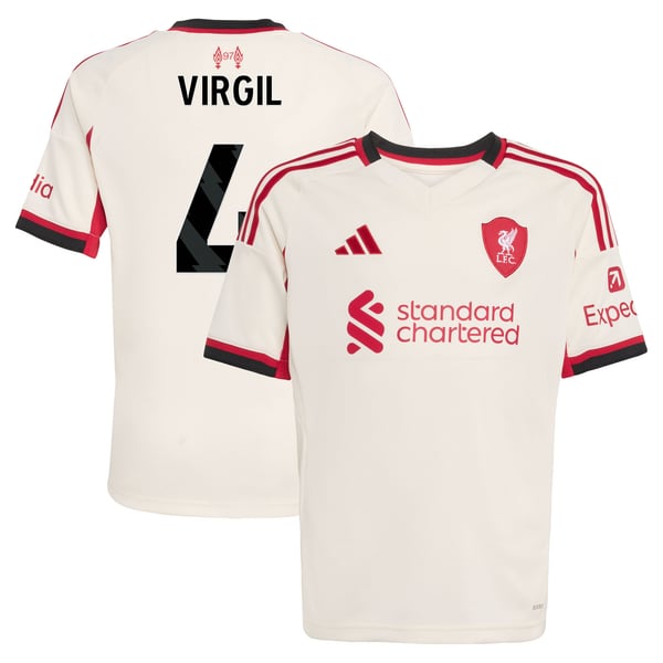 Maillot adidas Liverpool Extérieur 25/26 - Enfant avec flocage Virgil 4