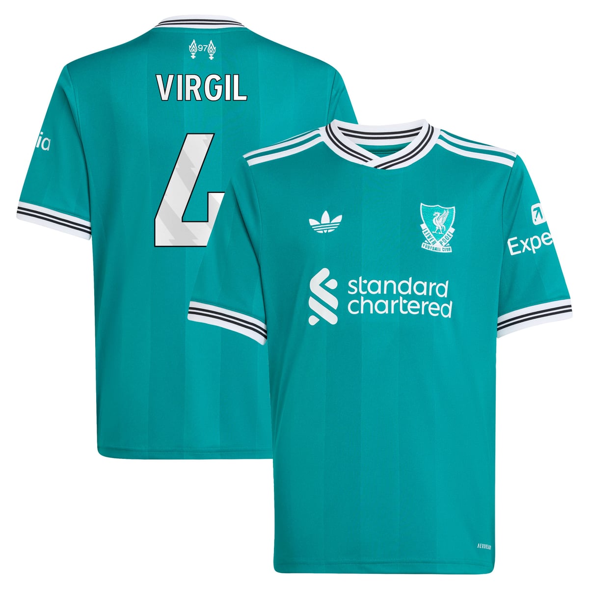 Maillot adidas Liverpool Troisième 25/26 - Enfant avec flocage Virgil 4