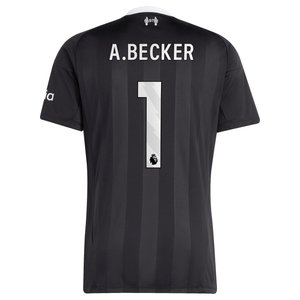 Maillot de gardien de but adidas Liverpool 2025-26 avec flocage A.Becker 1, vue 4