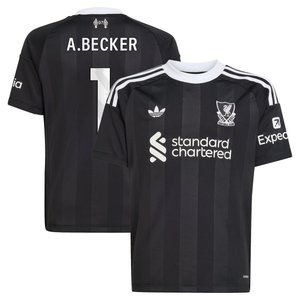 Maillot de gardien de but adidas Liverpool 2025-26 - Enfant avec flocage A.Becker 1, vue 2