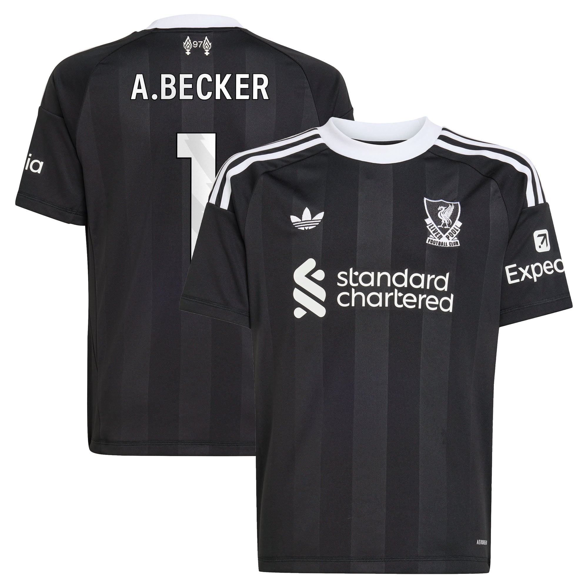Maillot de gardien de but adidas Liverpool 2025-26 - Enfant avec flocage A.Becker 1