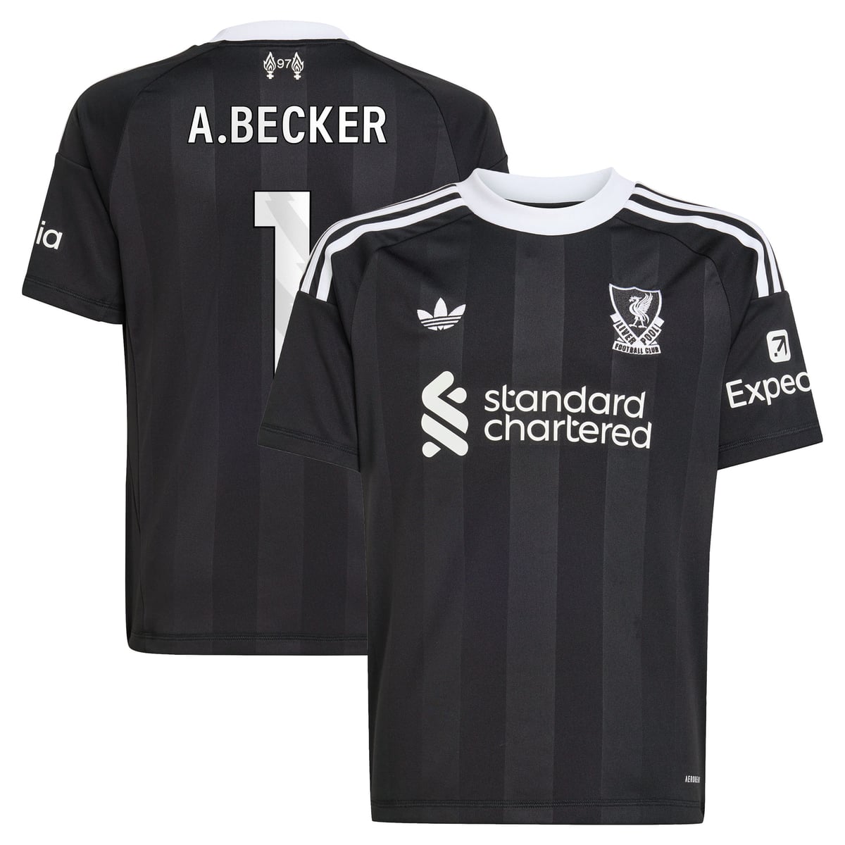 Maillot de gardien de but adidas Liverpool 2025-26 - Enfant avec flocage A.Becker 1