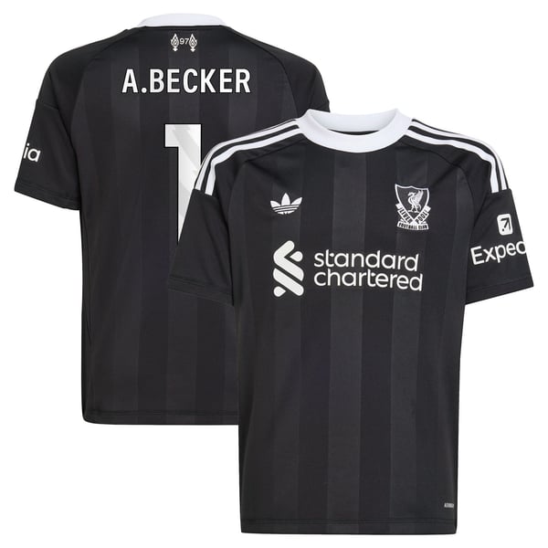 Maillot de gardien de but adidas Liverpool 2025-26 - Enfant avec flocage A.Becker 1