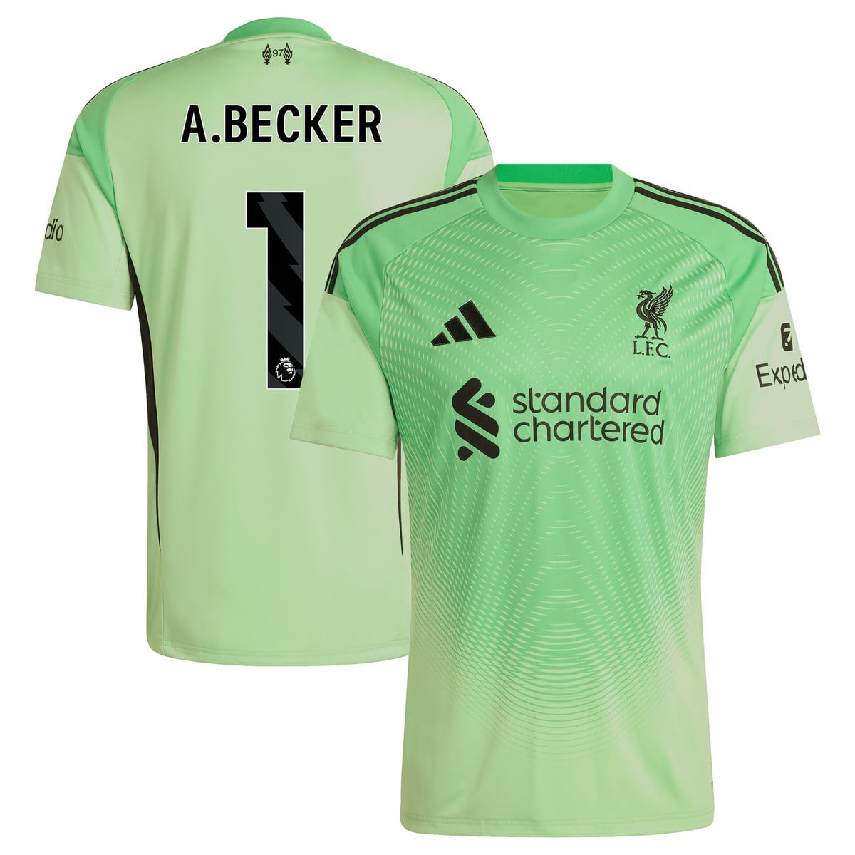 Maillot de gardien de but domicile adidas Liverpool 2025-26 - Enfant avec flocage A.Becker 1