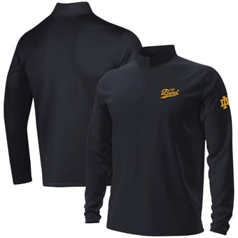 Men's Under Armour Black Notre Dame Fighting Irish The Bend Motion Quarter-Zip Jacket