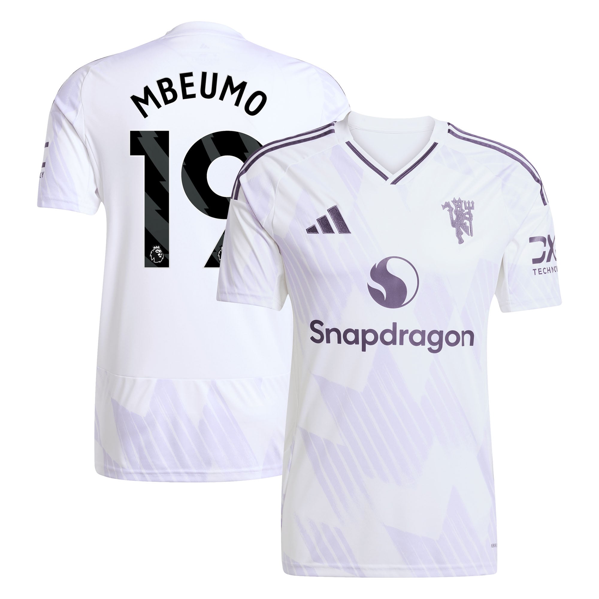 Maillot Extérieur de Manchester United adidas 2025-26 avec flocage Mbeumo 19