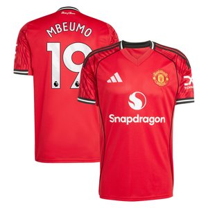 Maillot Domicile Manchester United adidas 2025-26 avec flocage Mbeumo 19, vue 1