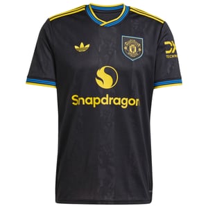 Maillot troisième tenue Manchester United adidas 2025-26 avec flocage Mbeumo 19, vue 3