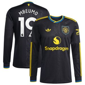 Maillot troisième tenue Manchester United adidas 2025-26 - Manches longues avec flocage Mbeumo 19, vue 2