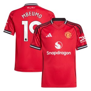 Maillot Domicile Manchester United adidas 2025-26 - Enfant avec flocage Mbeumo 19, vue 1