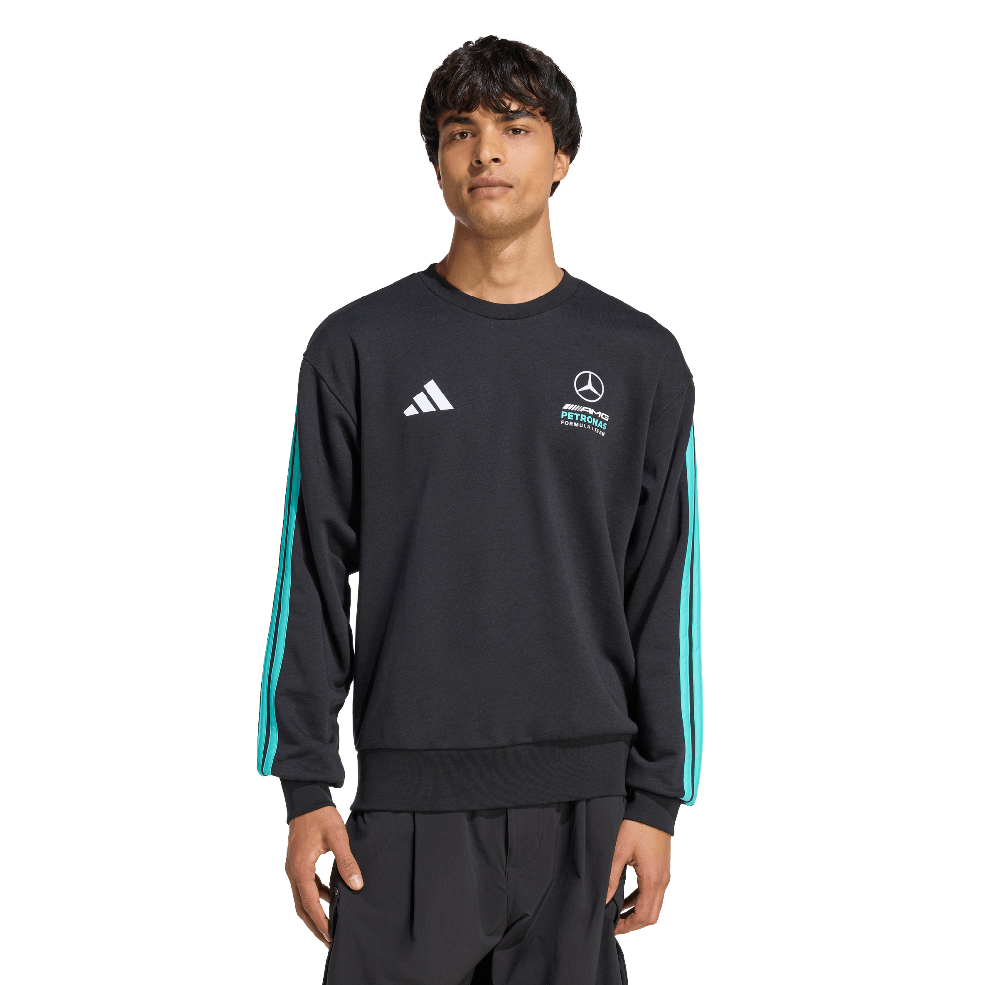 Mercedes AMG Petronas adidas F1 Logo Sweatshirt - Black