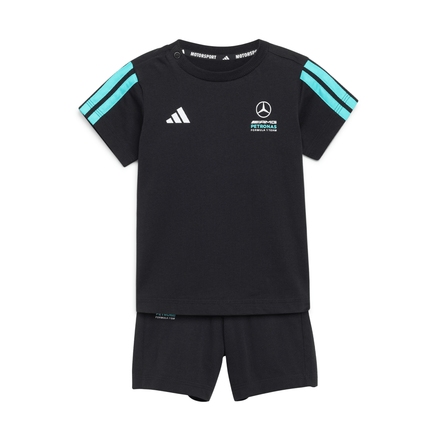 Mercedes AMG Petronas adidas F1 Short & T-Shirt Set- Black - Infant