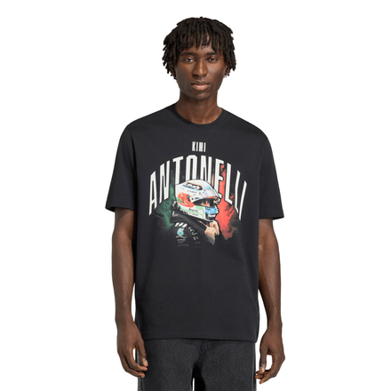 Mercedes AMG Petronas adidas F1 Kimi Antonelli Graphic T-Shirt - Black