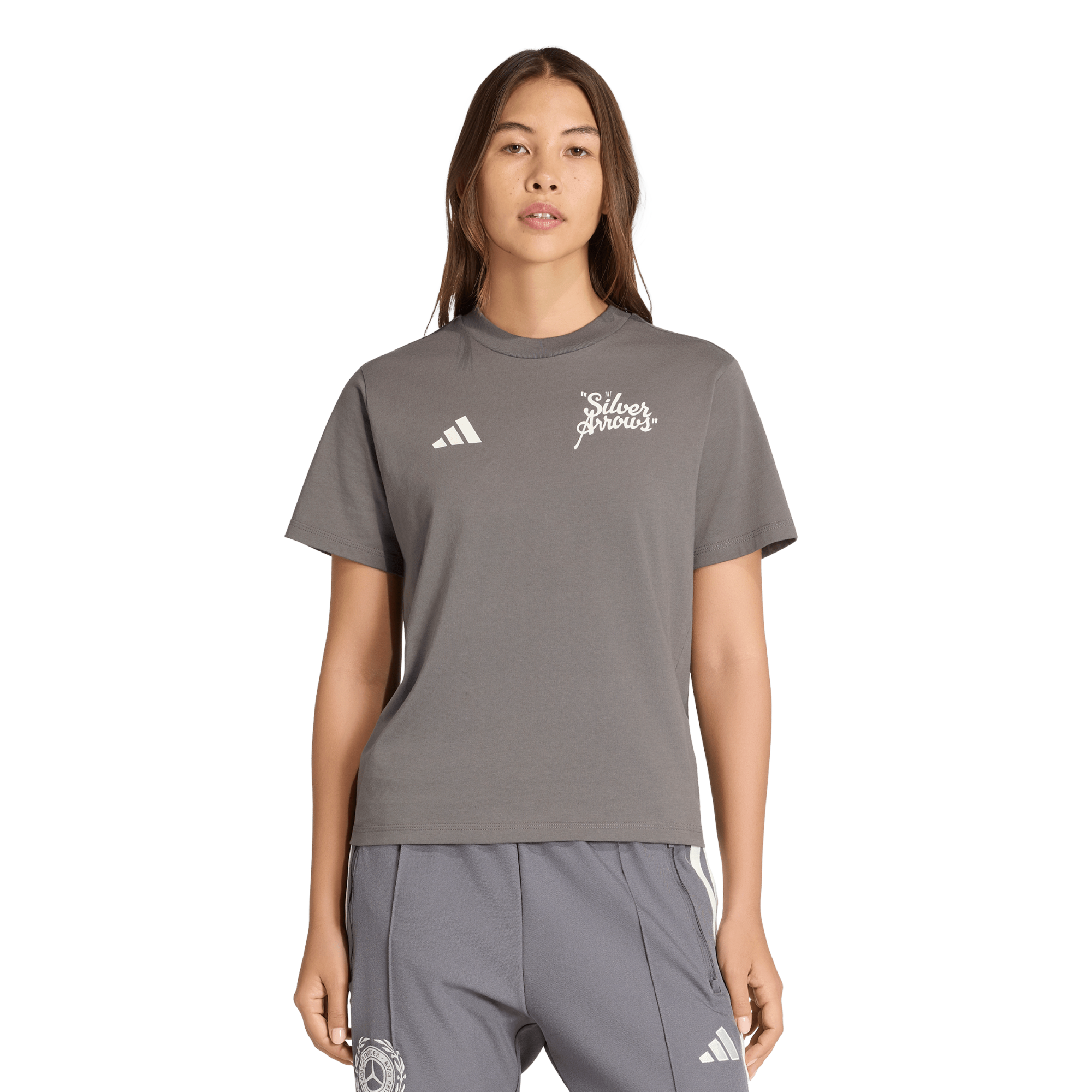 Mercedes AMG Petronas adidas F1 Silver Arrows T-Shirt - Womens