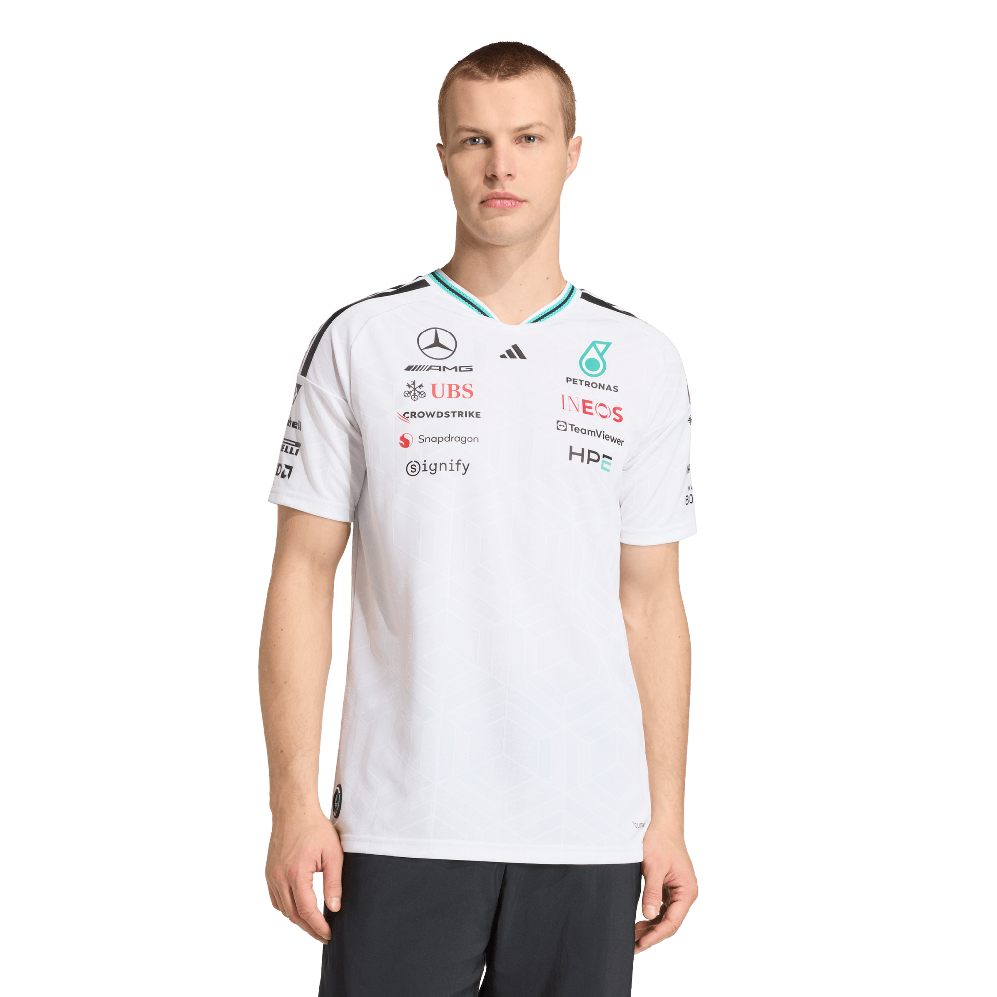 adidas MERCEDES - AMG PETRONAS FORMULA 1 TEAM DRIVER JERSEY AUTHENTIC Men 2XL White