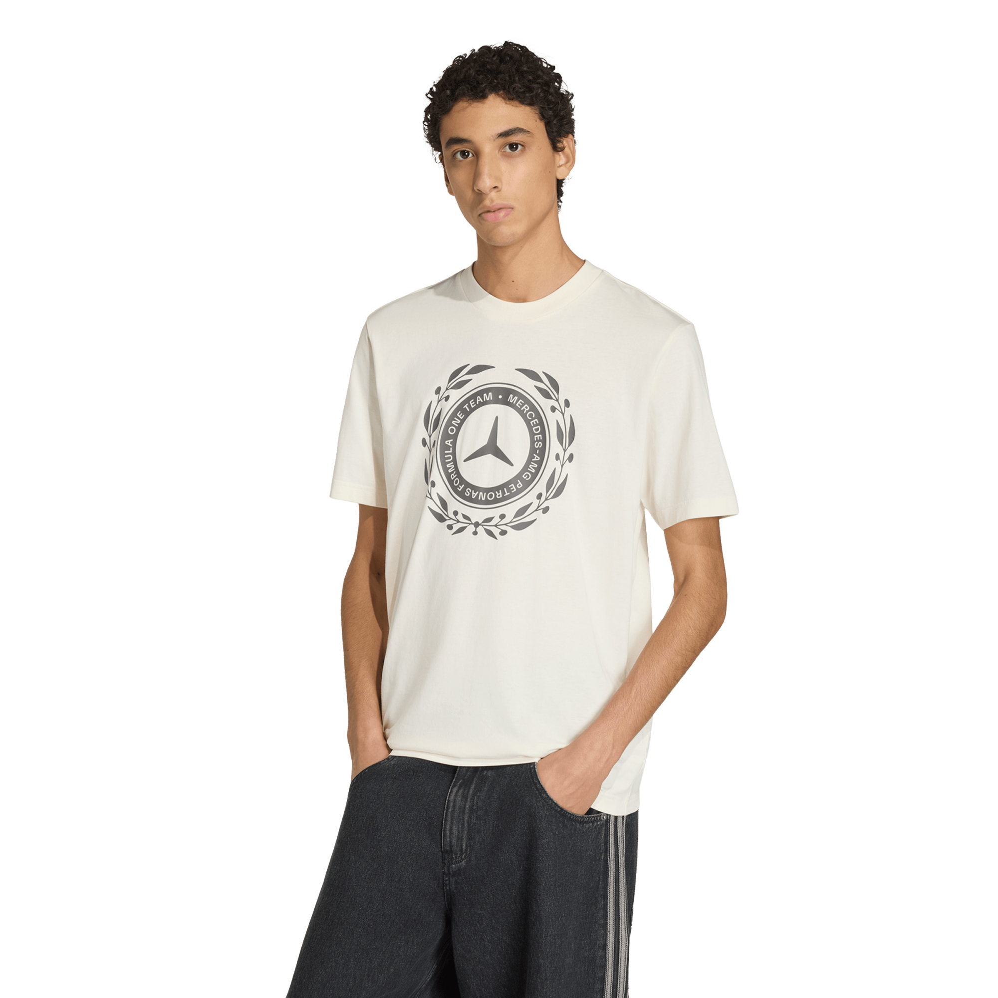 Mercedes AMG Petronas adidas F1 2026 Silver Arrows Logo T-Shirt