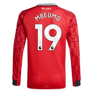 Maillot Domicile Manchester United adidas 2025-26 - Enfant - Manches longues avec flocage Mbeumo 19, vue 4