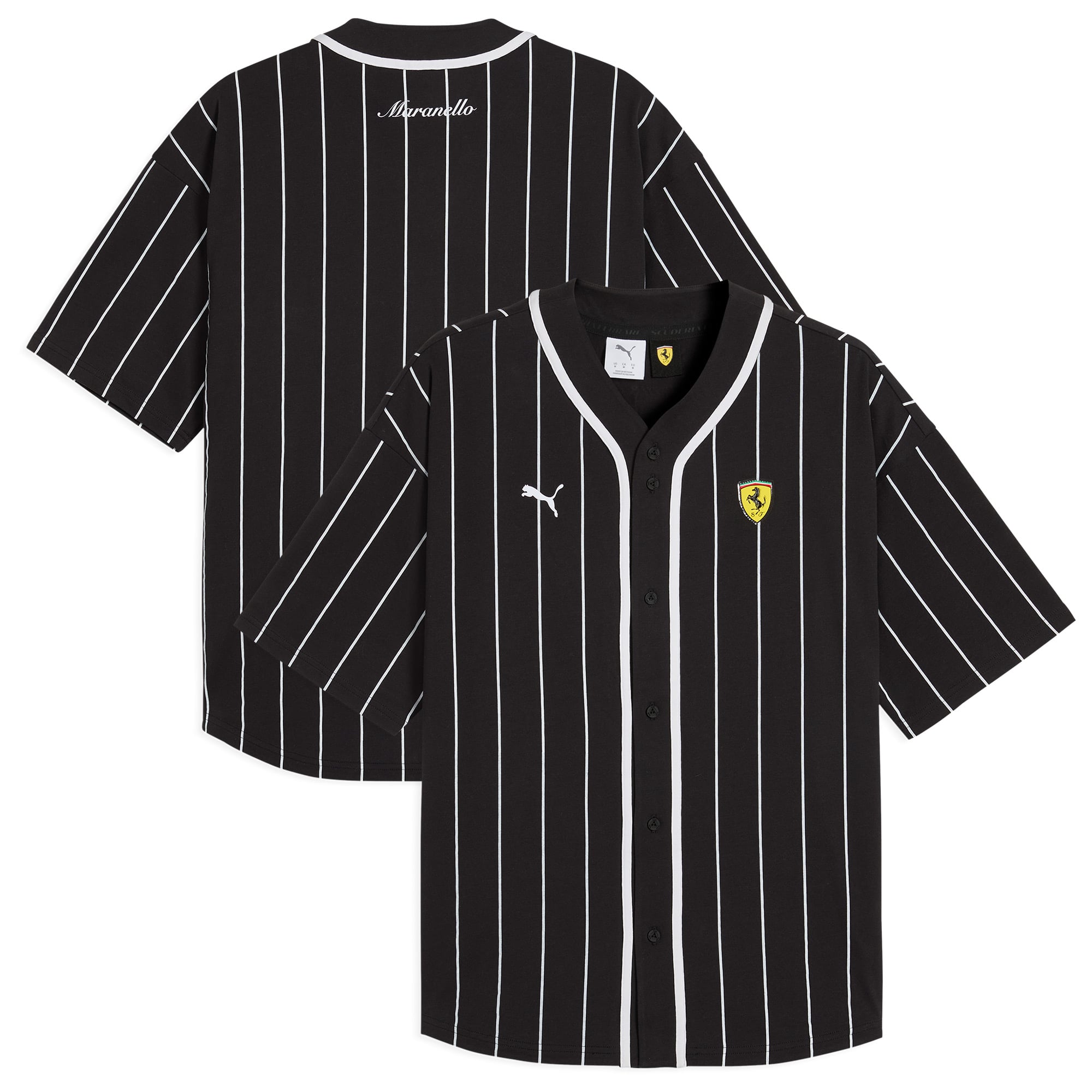 Scuderia Ferrari Baseball Jersey by Puma - Black