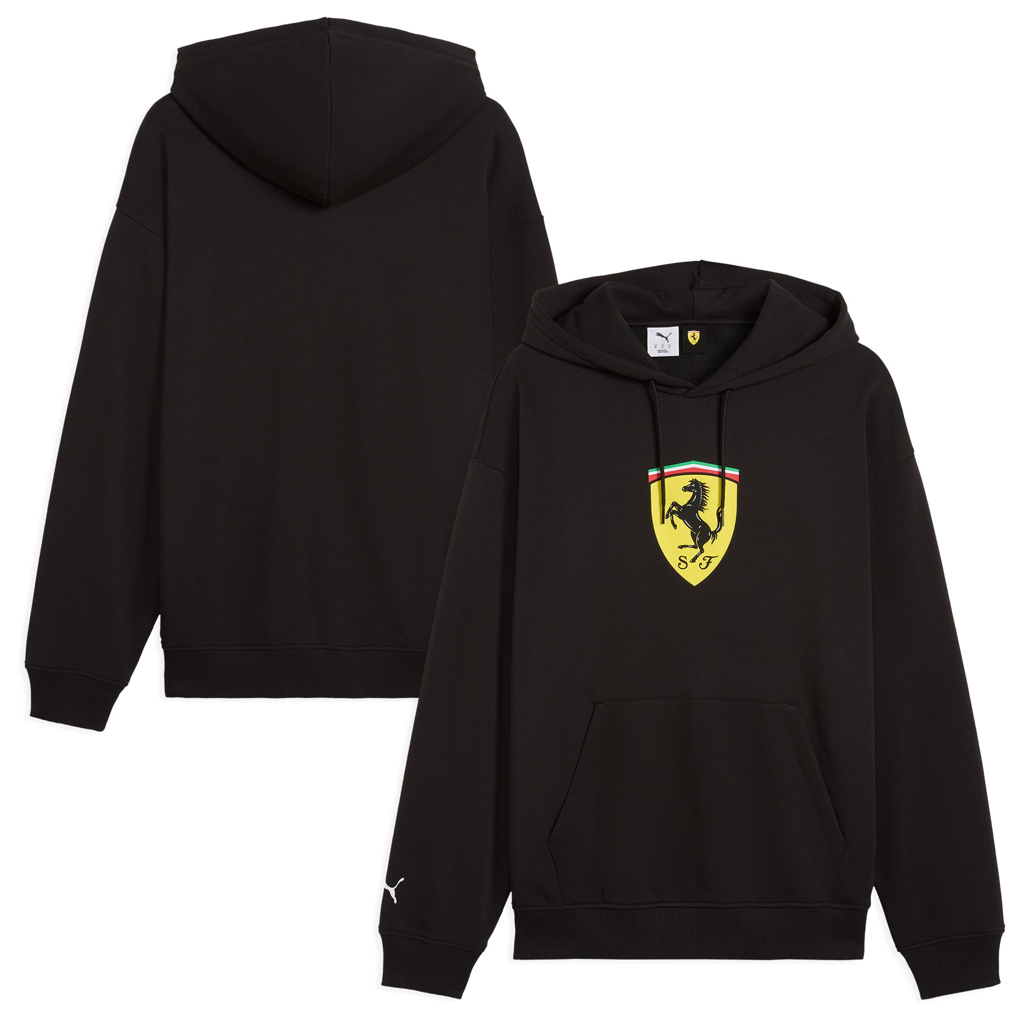 Scuderia Ferrari Scuderia Ferrari Puma Large Shield Hooded Sweat - Black