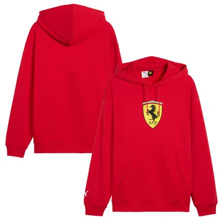 Scuderia Ferrari Scuderia Ferrari Puma Large Shield Hooded Sweat - Red