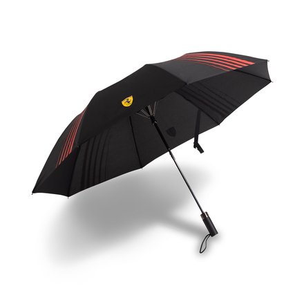 Scuderia Ferrari Compact Umbrella - Black
