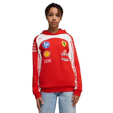 Scuderia Ferrari 2026 Team Hooded Sweat - Kids