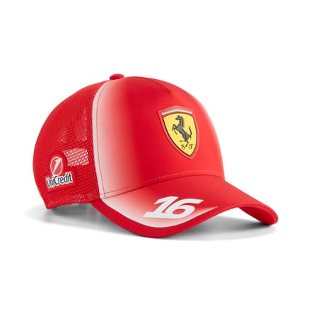 Scuderia Ferrari 2026 Team Charles Leclerc Trucker Cap - Red