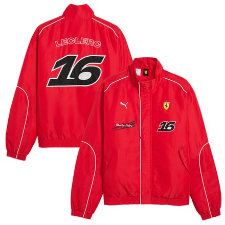 Scuderia Ferrari Charles Leclerc Driver Racing Jacket - Unisex