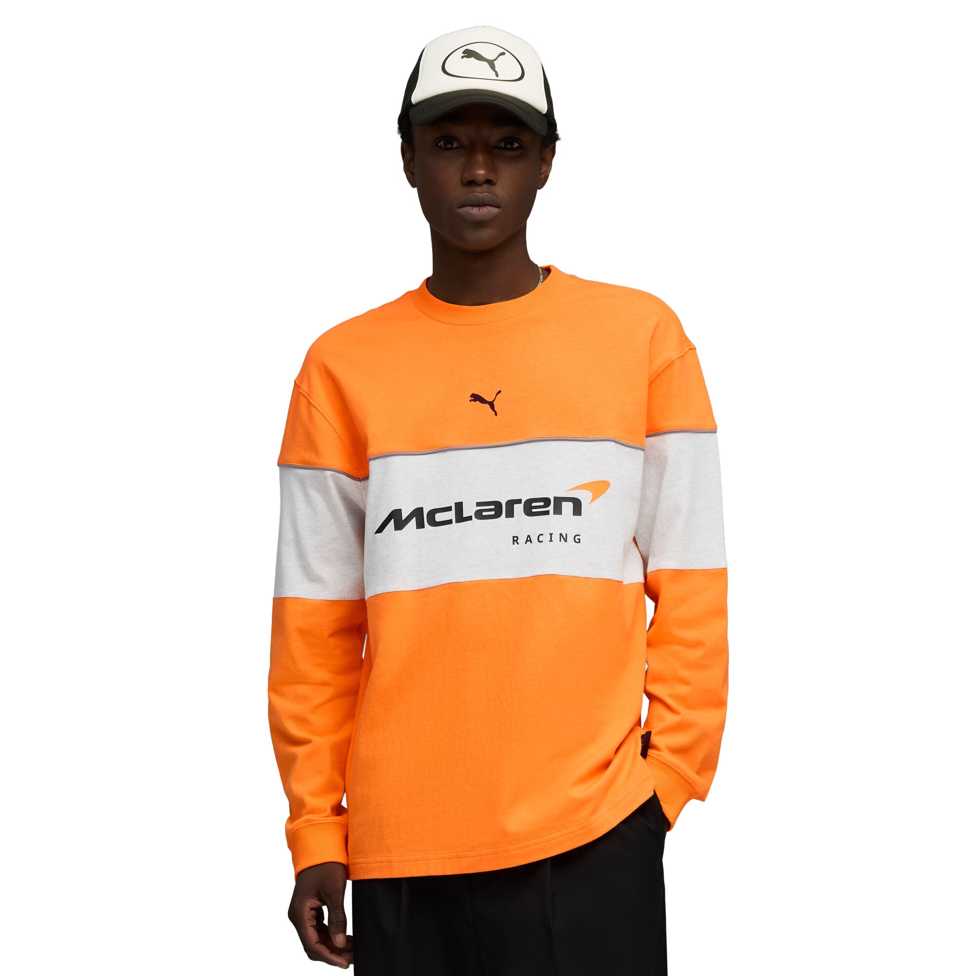 McLaren Puma Longsleeve T-Shirt - Orange - Unisex