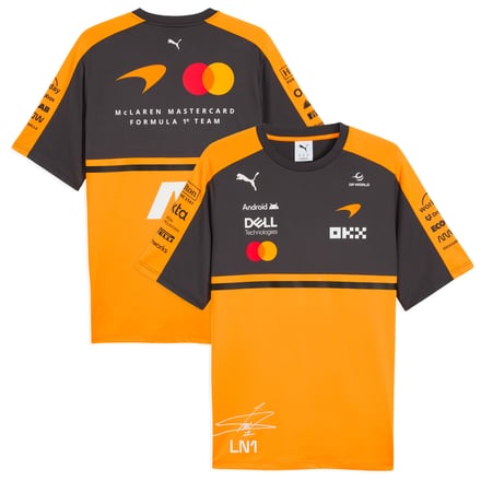 McLaren 2026 Team Lando Norris Driver Set Up T-Shirt - Papaya