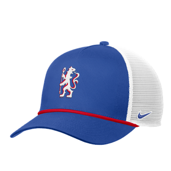 Men's Nike Royal Chelsea Rise Rope Trucker A-Frame Adjustable Hat