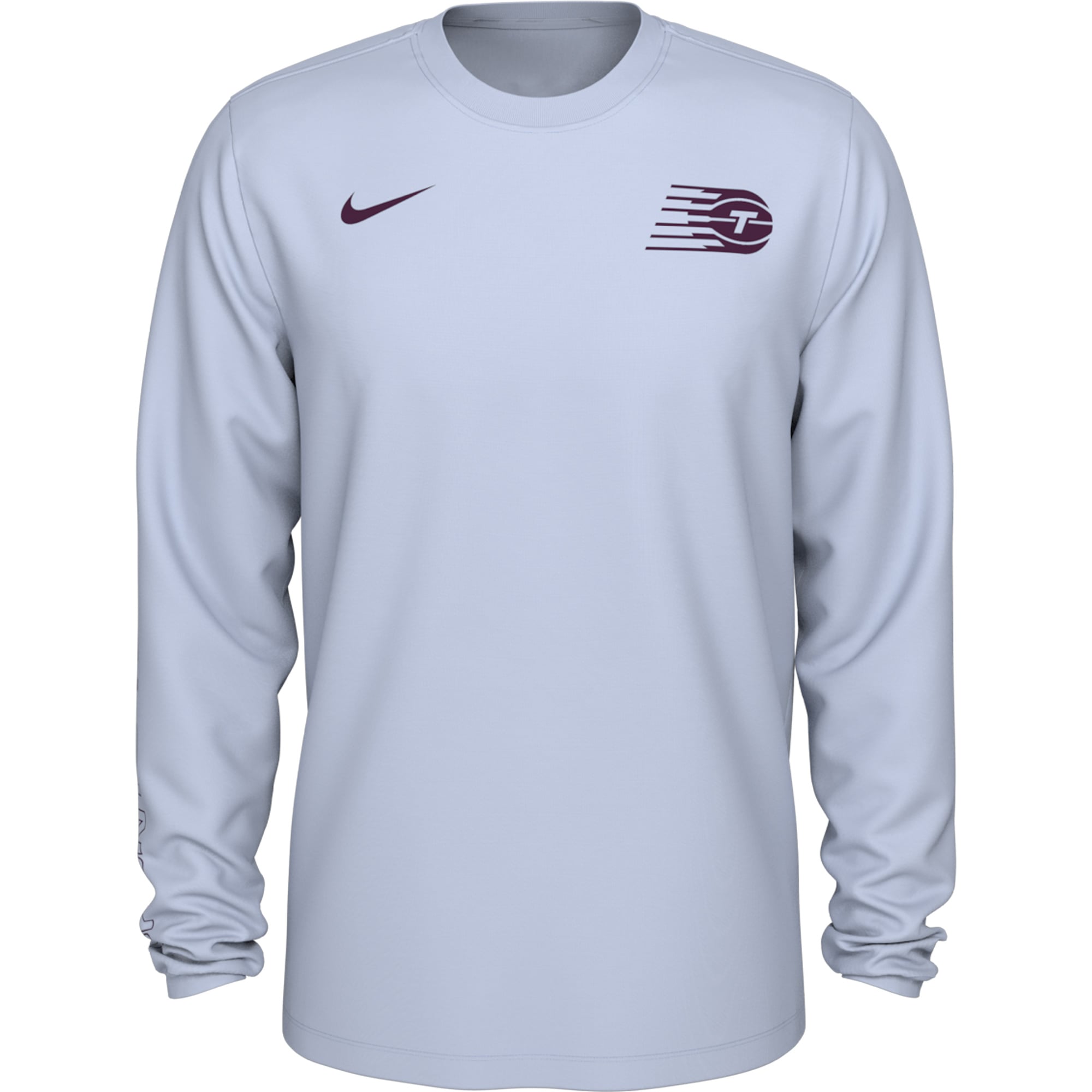 Men's Nike White Toronto Tempo Logo Long Sleeve T-Shirt
