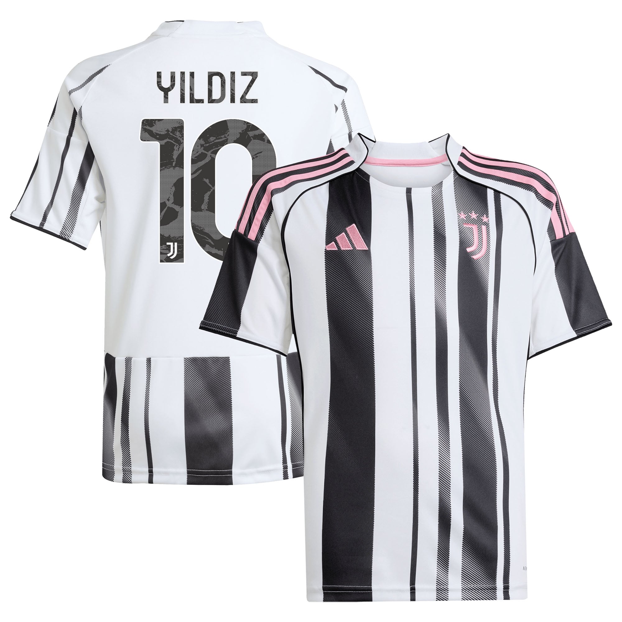 Maillot Domicile Juventus adidas 25/26 - Enfant avec flocage Yildiz 10