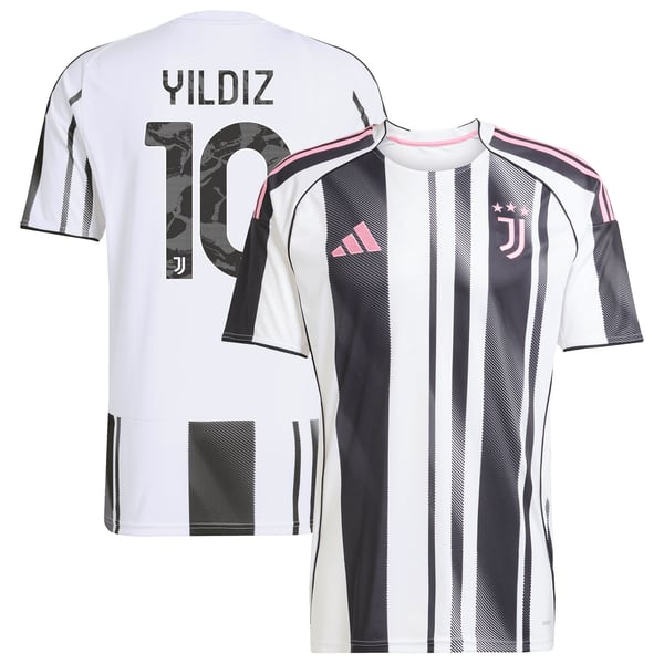 Maillot Domicile Juventus adidas 25/26 avec flocage Yildiz 10