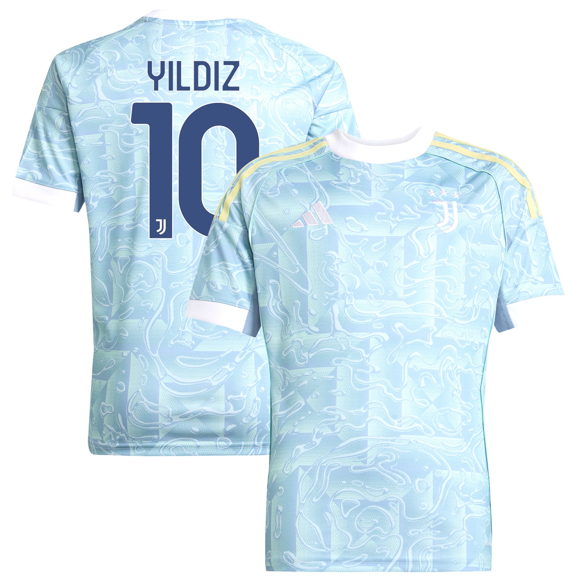 Maillot Extérieur Juventus adidas 25/26 - Enfant avec flocage Yildiz 10