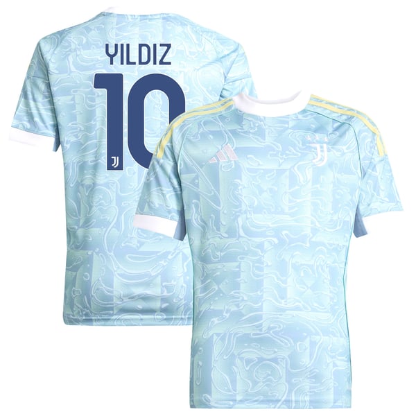 Maillot Extérieur Juventus adidas 25/26 - Enfant avec flocage Yildiz 10