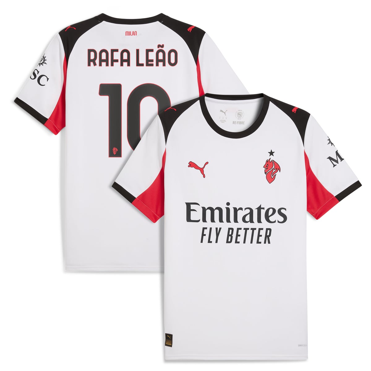 Maillot AC Milan PUMA Extérieur 25/26 avec flocage Rafa Leão 10