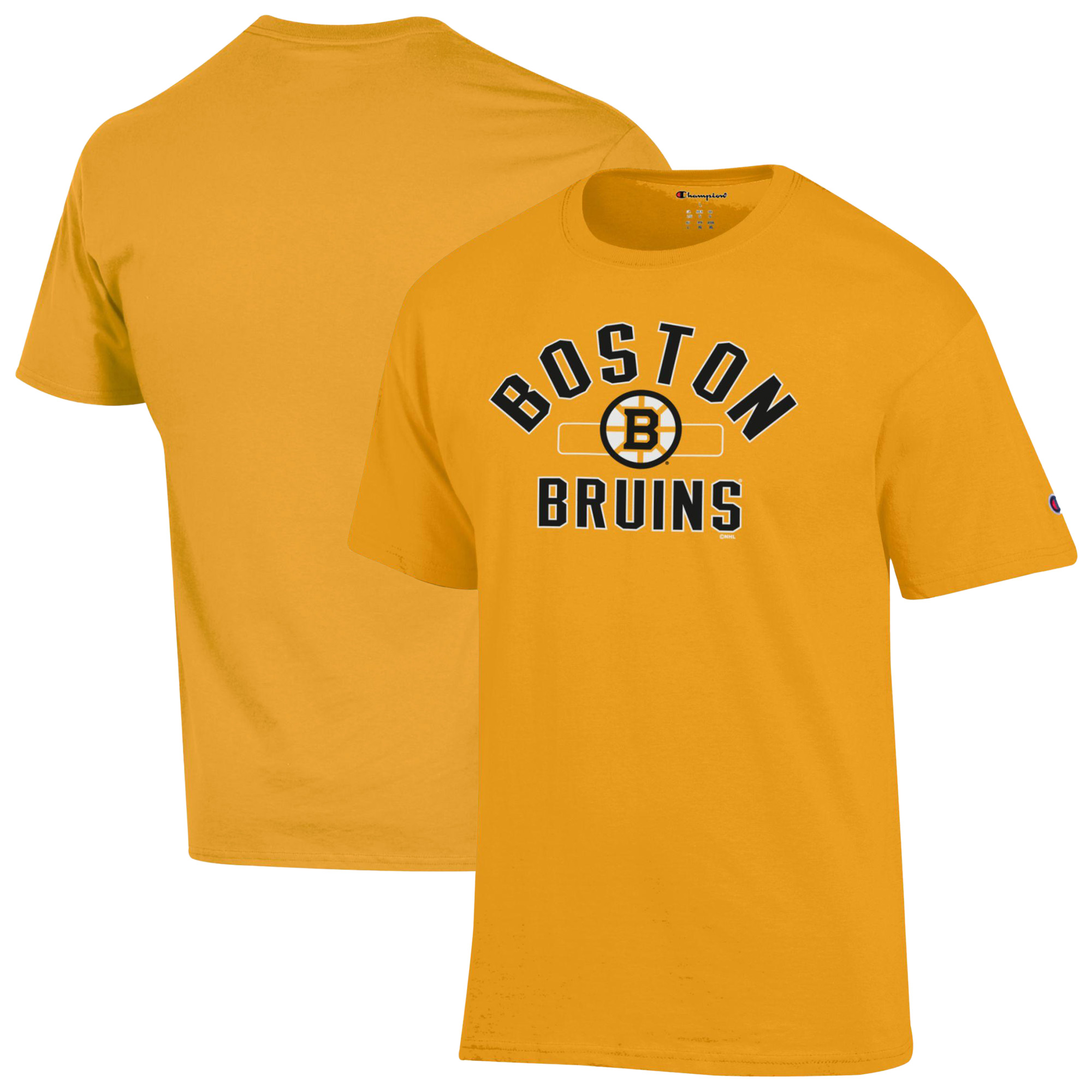 Men's Champion Gold Boston Bruins Jersey T-Shirt