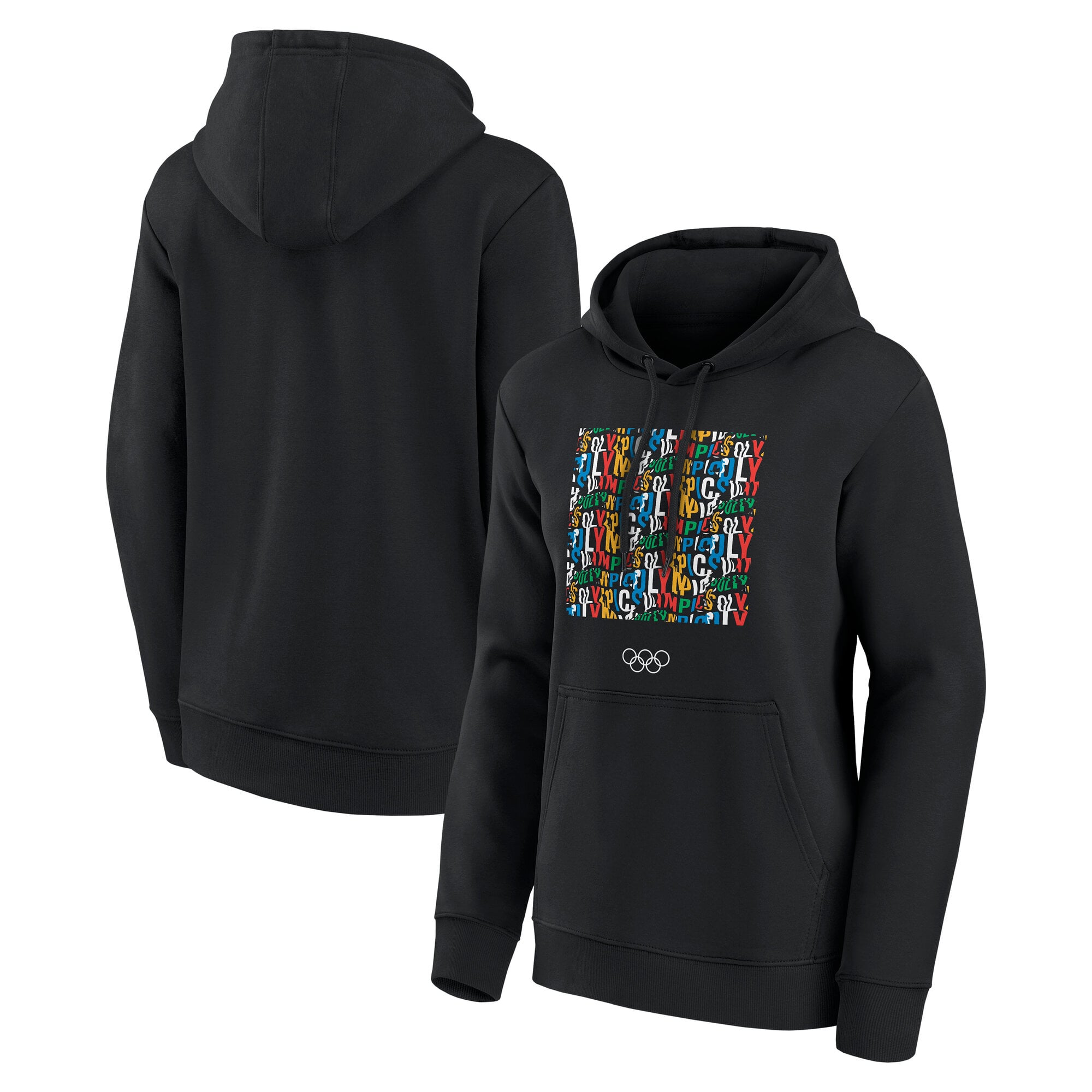 Sweat à capuche The Olympic Collection Graphique - Noir - Femme