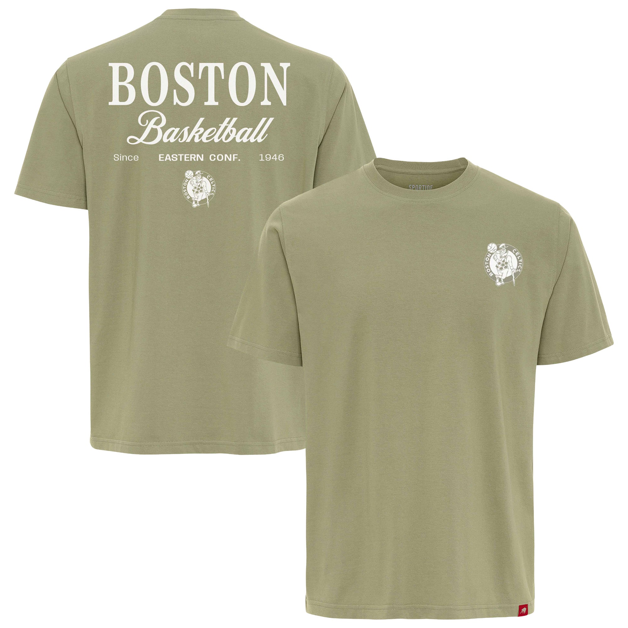 Unisex Sportiqe Olive Boston Celtics Athletic Club Collection Duke Relaxed Fit Premium T-Shirt