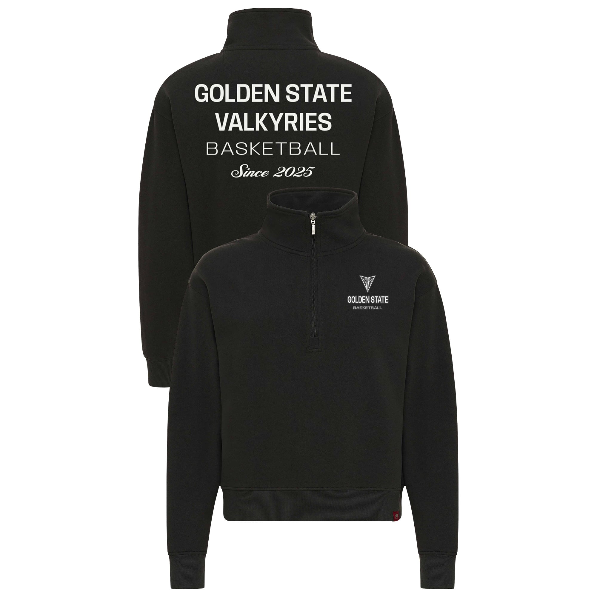 Women's Sportiqe Anthracite Golden State Valkyries Athletic Club Collection Marant Quarter-Zip Pullover