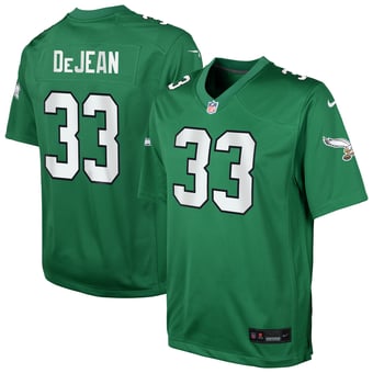 Youth Nike Cooper DeJean Kelly Green Philadelphia Eagles Alternate Game Jersey