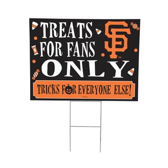 San Francisco Giants 18" x 24" Halloween Treats Outdoor Yard Sign