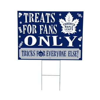 Toronto Maple Leafs 18" x 24" Halloween Treats Outdoor Yard Sign